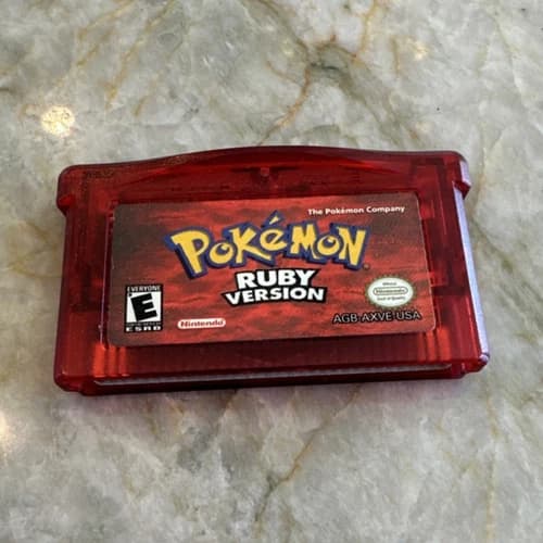 Nintendo Pokémon: Ruby Version Game Boy Advance NTSC-U/C 2003 E Multiplayer