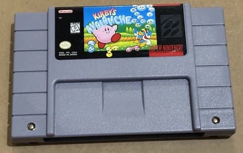 Super Nintendo SNES Kirby's Avalanche (Cleaned, Tested & Working)