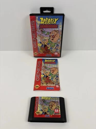 Asterix and the Great Rescue (Sega Genesis, 1994) Complete And Tested Video Game