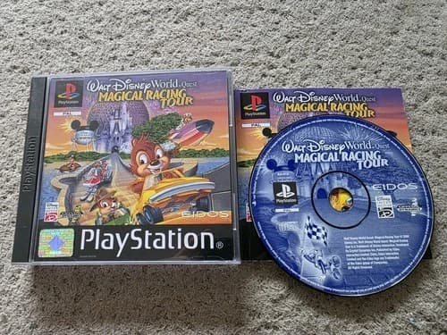 Sony Playstation Walt Disney World Quest Magical Racing Tour Complete PS1