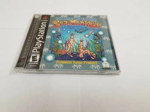 The Amazing Virtual Sea Monkeys (Playstation 1; 2002) VG+ Condition PS1 Game