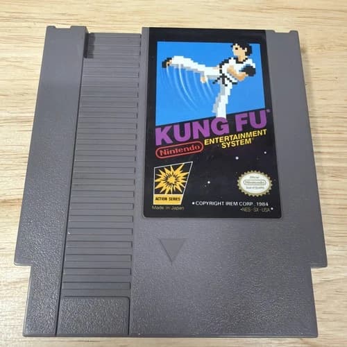 Kung Fu (Nintendo NES Authentic Game) Cleaned Tested Working
