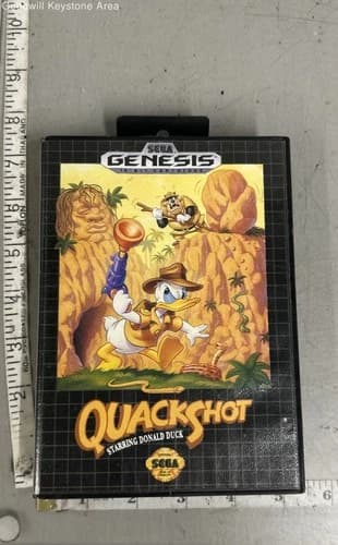 SEGA Genesis "Quack Shot Starring Donald Duck" Game