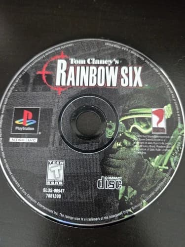Tom Clancy's Rainbow Six (PlayStation 1, PS1) Used w/ Light Scratches - Tested W