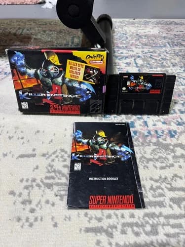 Killer Instinct (Super Nintendo SNES, 1995) - With Box and Manual