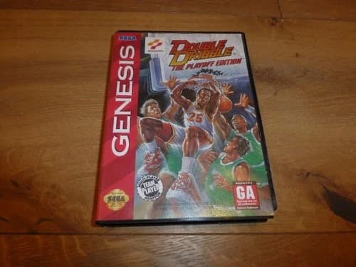 Double Dribble The Playoff Edition - Sega Genesis CIB Complete In Box Konami