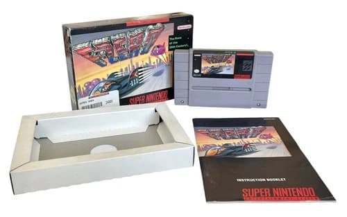 F-Zero for Super Nintendo SNES 1991 Complete CIB Authentic TESTED