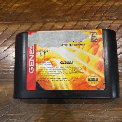 Dune: The Battle for Arrakis (Sega Genesis, 1993). Cartridge only.