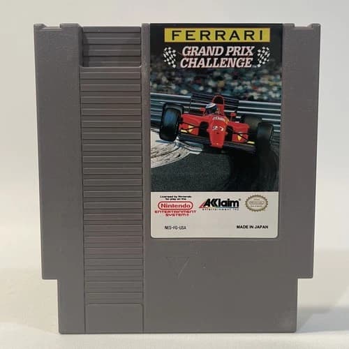 Ferrari Grand Prix Challenge NES Nintendo Acclaim Racing Video Game Cartridge