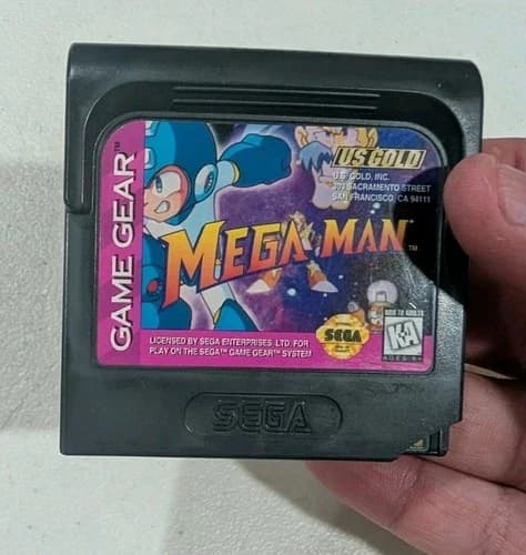 Mega Man Megaman Sega Game Gear Capcom Cartridge Tested Authentic Rare