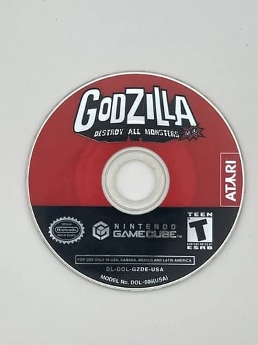 Godzilla Destroy All Monsters Melee (Nintendo Gamecube) DISC ONLY Loose Tested