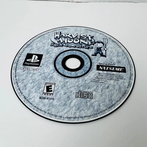 Harvest Moon Back To Nature PlayStation 1 PS1 Video Game Disc Only