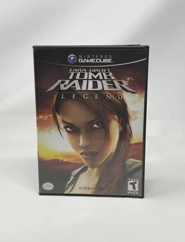 Lara Croft Tomb Raider Legend Nintendo GameCube Complete CIB Pristine Disc Retro