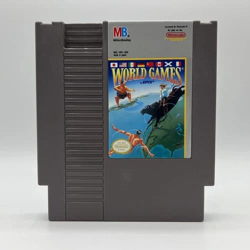 NES World Games Tested & Working Authentic Nintendo 1986 Cartridge Only