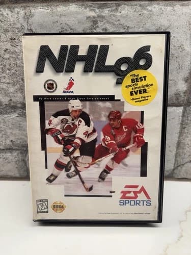 NHL 96 (Sega Genesis, 1995) CIB Complete *TESTED*