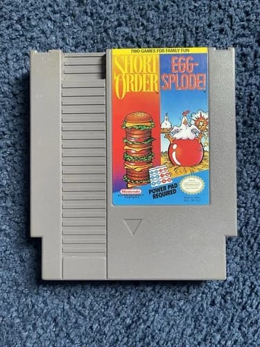 Short Order/Eggsplode (Nintendo Entertainment System, NES, 1989) Cartridge Only