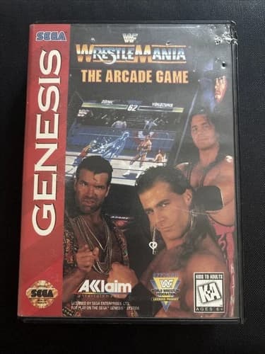 WWF WrestleMania: The Arcade Game (Sega Genesis) Complete and Tested