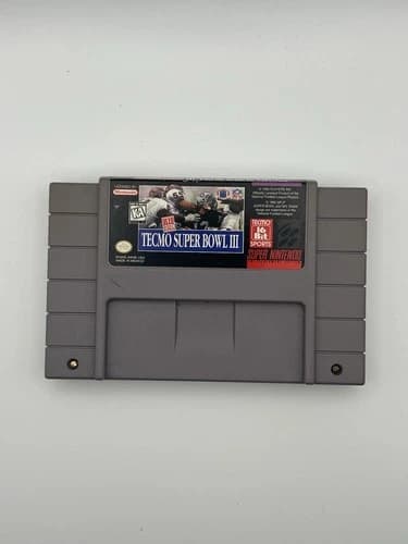 Tecmo Super Bowl III: Final Edition (Super Nintendo) Authentic, Tested, Working!