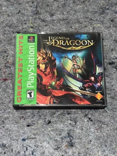 The Legend Of Dragoon Greatest Hits Sony PlayStation 1 PS1 T CIB RPG Game 2000