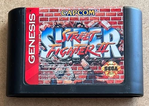 SEGA GENESIS - SUPER STREET FIGHTER 2 (1994) - Game Cartridge ONLY