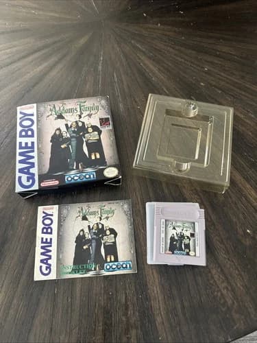 Nintendo Gameboy Game The Addams Family CIB Complete In Box