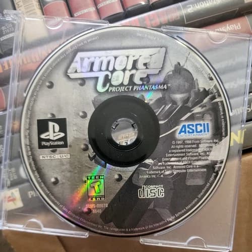 Armored Core: Project Phantasma (Sony PlayStation 1, 1998) Disc Only CLEAN DISC!