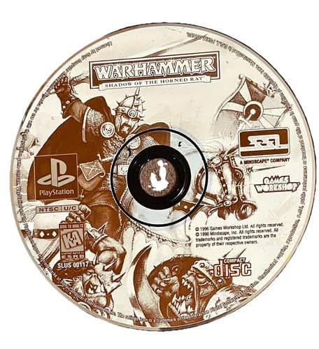 Warhammer: Shadow of the Horned Rat (Sony PlayStation 1, 1996) Disc Only