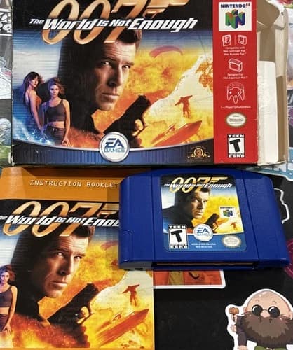 007: The World Is Not Enough - Nintendo 64 (N64) Complete! Works Great! CIB