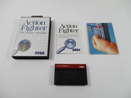 ACTION FIGHTER Sega Master System Game Complete In Box Authentic!