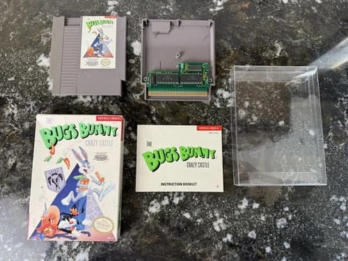 The Bugs Bunny Crazy Castle (Nintendo NES, 1989) COMPLETE CIB TESTED!!