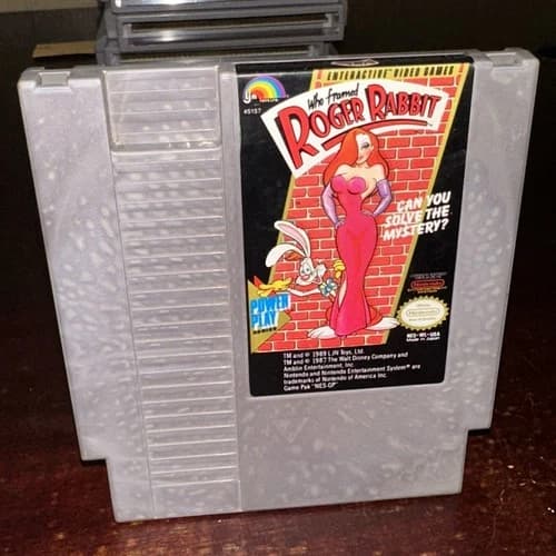 Who Framed Roger Rabbit NES Nintendo Entertainment System 1989 Game - TESTED