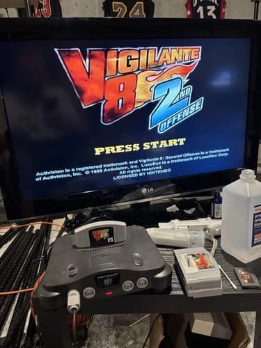 Vigilante 8 2nd Offense Nintendo 64 N64 Authentic Cartridge Tested Working