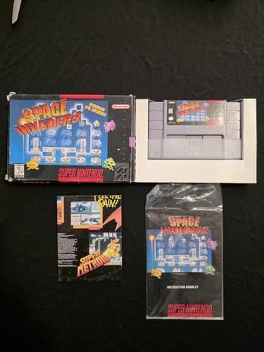 SPACE INVADERS - Super Nintendo (SNES) Complete CIB
