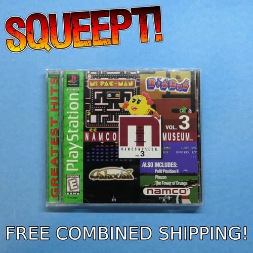 Namco Museum Vol 3 - Sony Playstation 1 PS1 PSX Complete Game CIB Greatest Hits