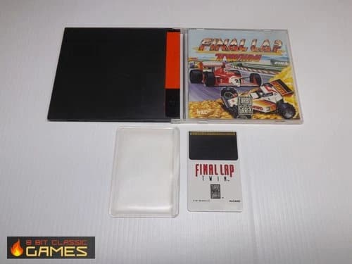 Final Lap Twin - WORN COMPLETE - Turbo Grafx 16 - FAST SHIPPING! 217a