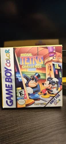 Magical Tetris Challenge GameBoy Color GBC Nintendo Capcom Complete CIB Puzzle