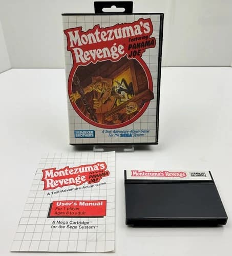 Montezuma's Revenge Featuring Panama Joe (Sega Master System, 1989) CIB