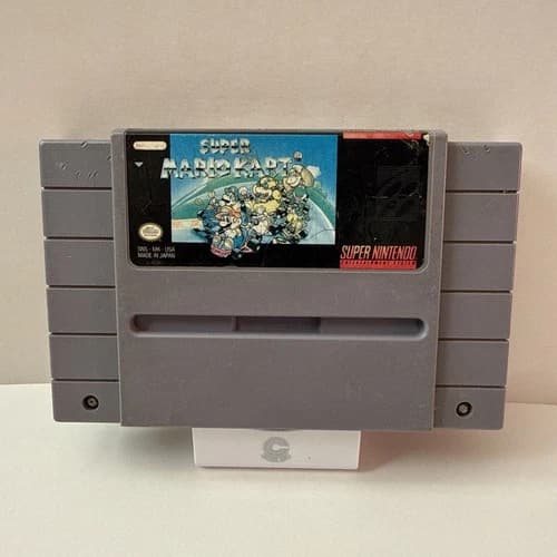 Super Mario Kart (Nintendo SNES, 1992) Cartridge Only! Faded Label M2