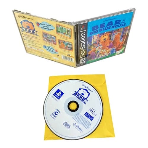 Sony PlayStation 1 PS1 CIB COMPLETE Jim Henson's Bear in the Big Blue House