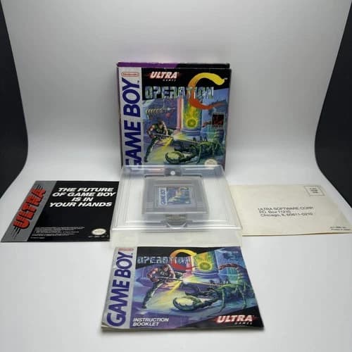 Operation C Nintendo Game Boy 1991 CIB Complete Box Game Manual Inserts Reg RARE