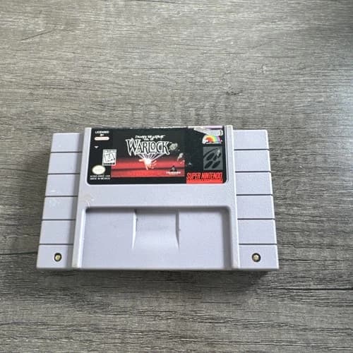 Beware the Ultimate Evil of Warlock (Super Nintendo, SNES) Cart Only TESTED