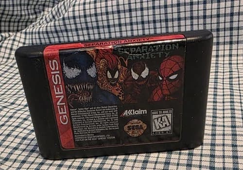 Spider-Man Separation Anxiety Sega Genesis Video Game Cartridge Only