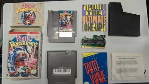 Panic Restaurant NES AUTHENTIC CIB Complete Testing and Working