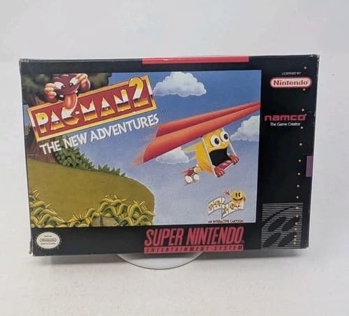 Pac-Man 2: The New Adventures SNES Complete CIB - Game Box And Manual - Tested