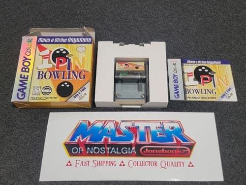 GBC Gameboy Color 10 PIN BOWLING Complete CIB Box Game Holofoil FOIL Rare