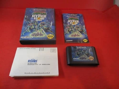 Teenage Mutant Ninja Turtles Hyperstone Heist (Sega Genesis) COMPLETE w/ Box #Y