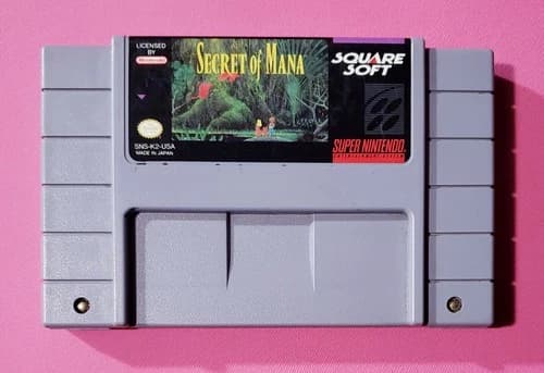 Secret of Mana SNES Super Nintendo Square Authentic, Clean, Tested NM 🔥