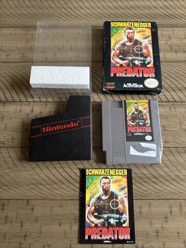 Predator Nintendo (NES) Video Game With Original Box CIB Retro Rare Activision