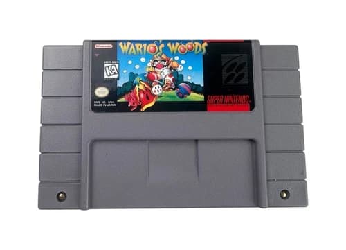 Wario's Woods (Super Nintendo SNES, 1994) Authentic TESTED & WORKS