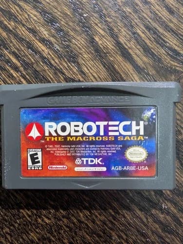 Robotech: The Macross Saga - Nintendo GBA - Authentic - Tested & Working - USA
